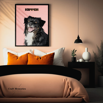 Custom Pet Oil Painting Photo Frame | Turn Your Pet Into Art