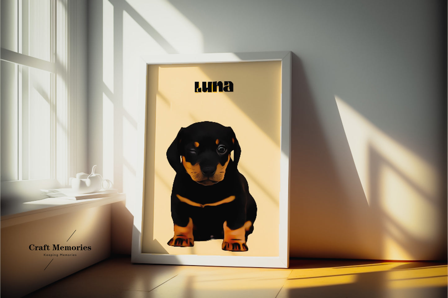 Custom Pet Oil Painting Photo Frame | Turn Your Pet Into Art