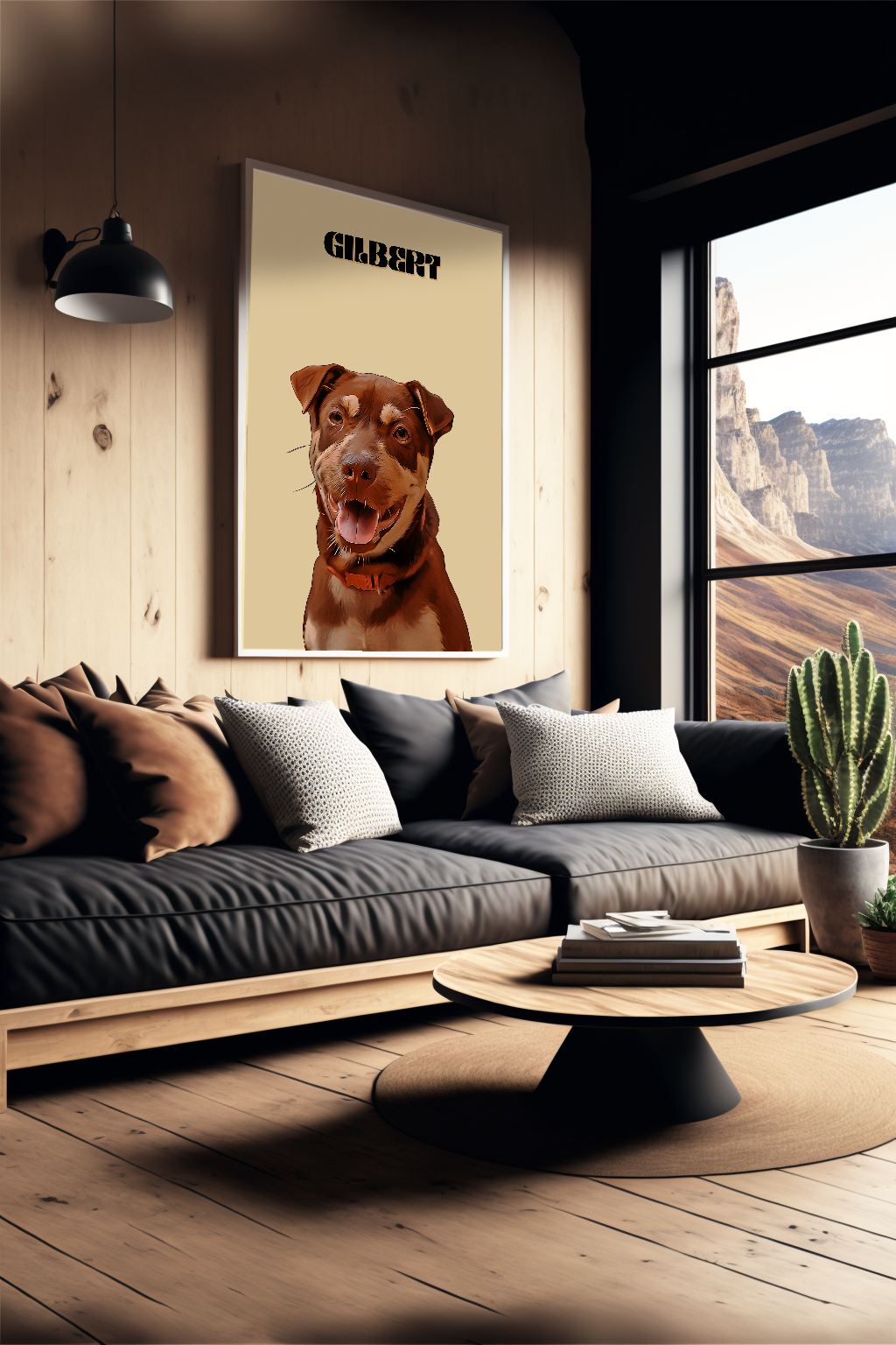 Custom Pet Oil Painting Photo Frame | Turn Your Pet Into Art