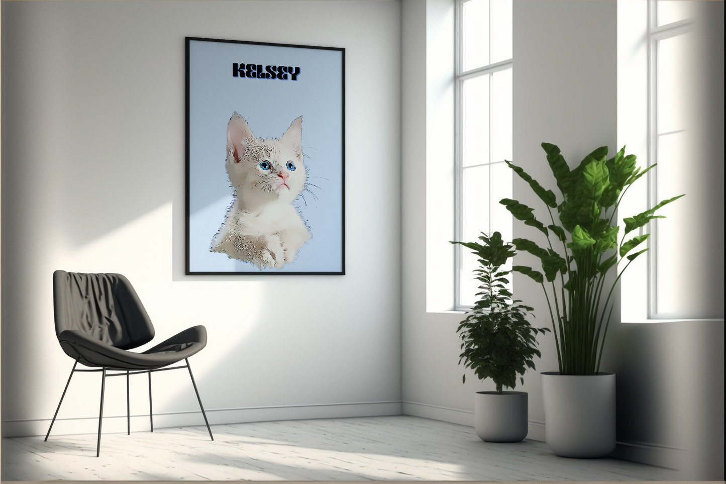 Custom Pet Oil Painting Photo Frame | Turn Your Pet Into Art