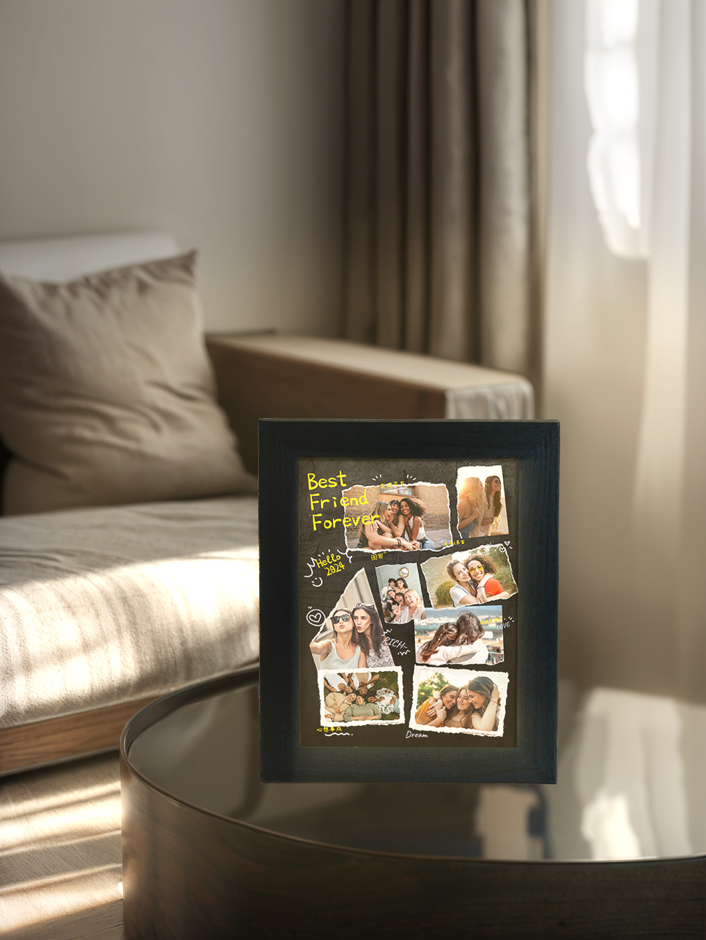 Friendship BFF Memory Collection Custom Photo Light Frame