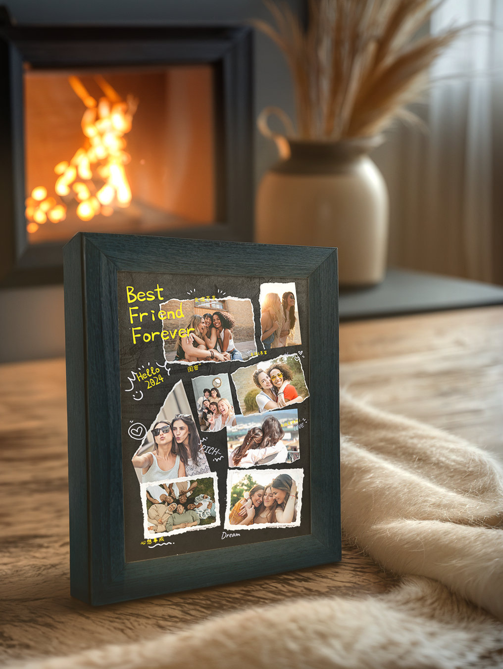 Friendship BFF Memory Collection Custom Photo Light Frame