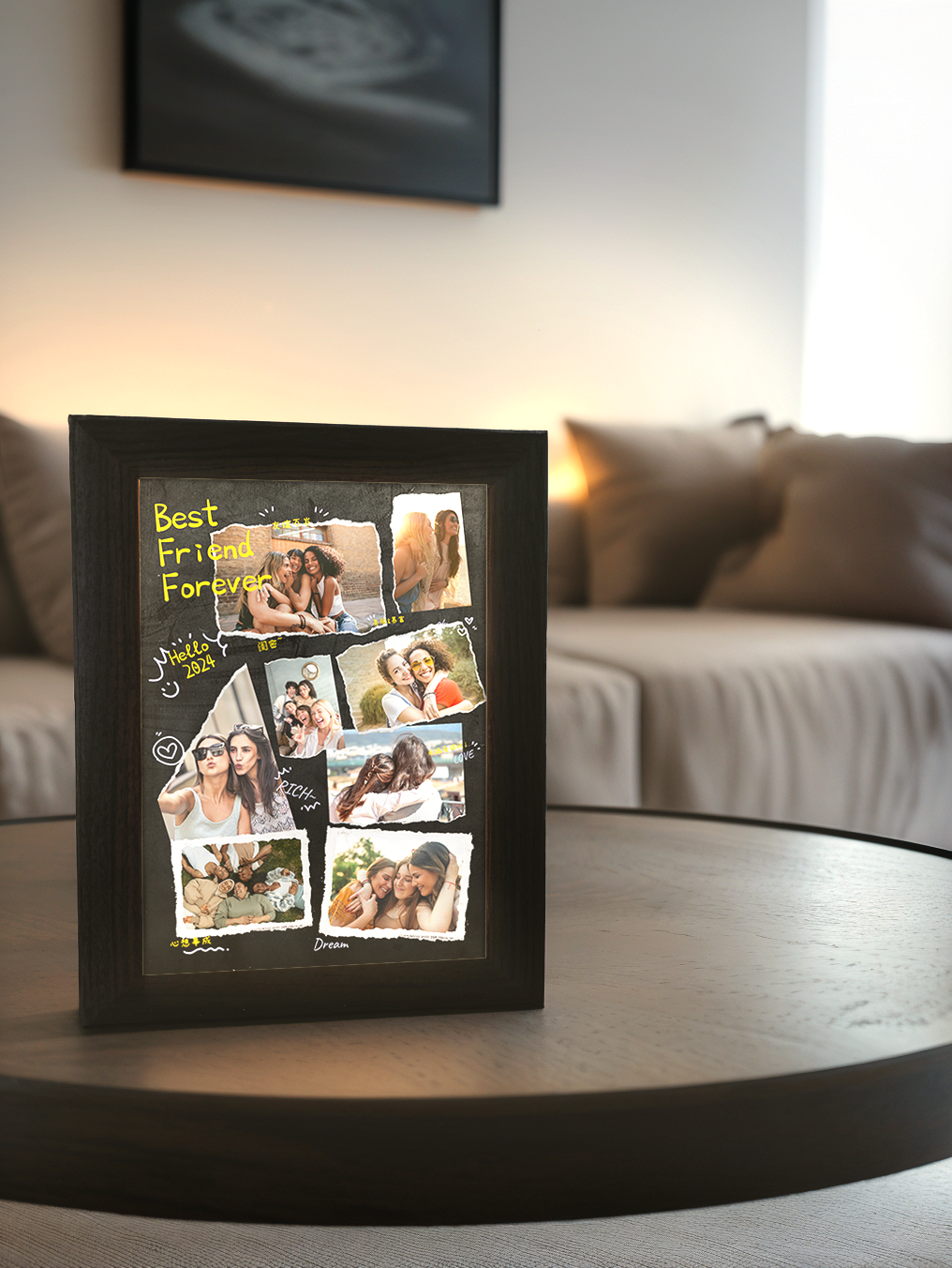 Friendship BFF Memory Collection Custom Photo Light Frame