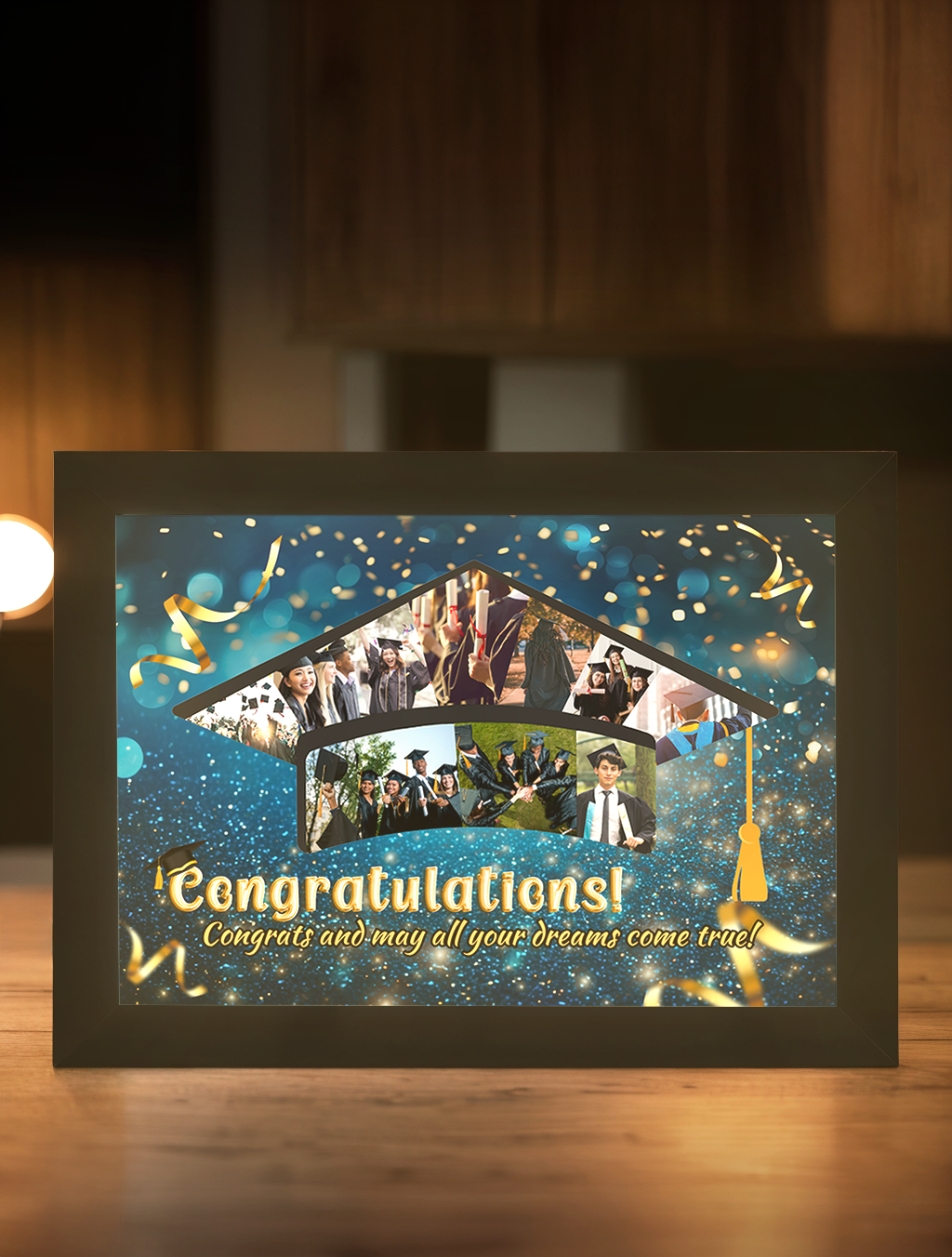 Graduation Cap Graduate Photo Light Frame