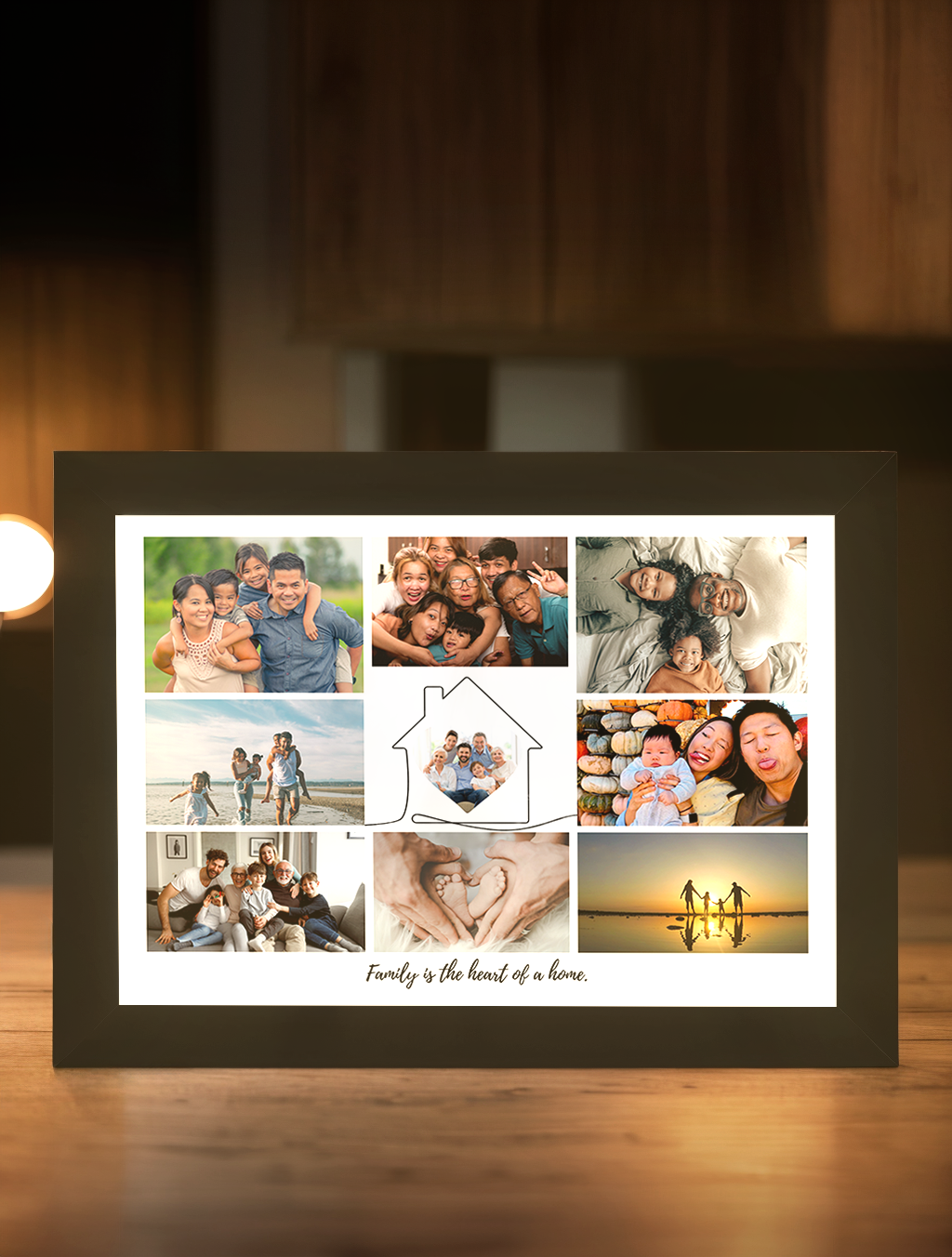 Home Sweet Home Family Photo Light Frame – BRAVA GIFT
