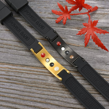 The Perfect Gift for Him & Her | Blaxer 2.0 Anti-Static Bracelet | Stylish Design Meets Everyday Wellness - Long BlackGold