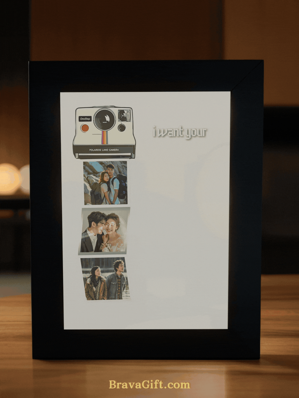 I Want Your LOVE Photo Light Frame