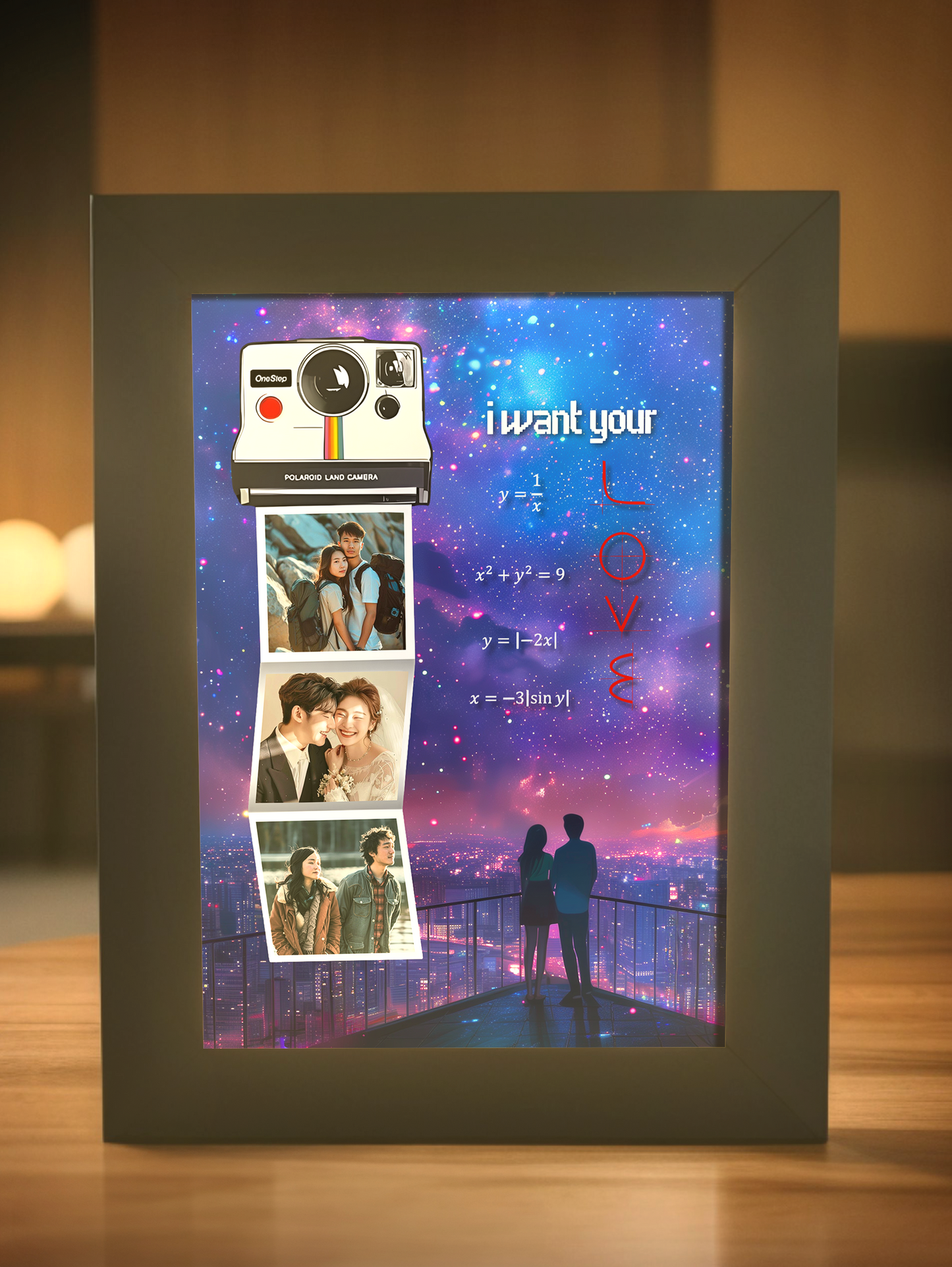 I Want Your LOVE Photo Light Frame