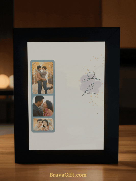 Lighthouse Romantic Guidance Couple Photo Light Frame