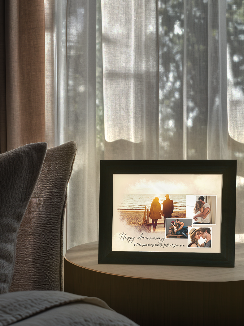 Love Memory Lasting Photo Light Frame 2