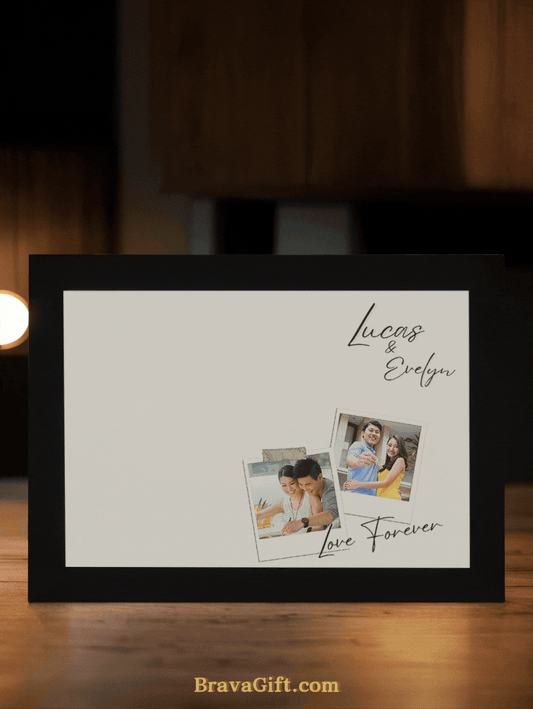 Love in Color Couple Photo Light Frame