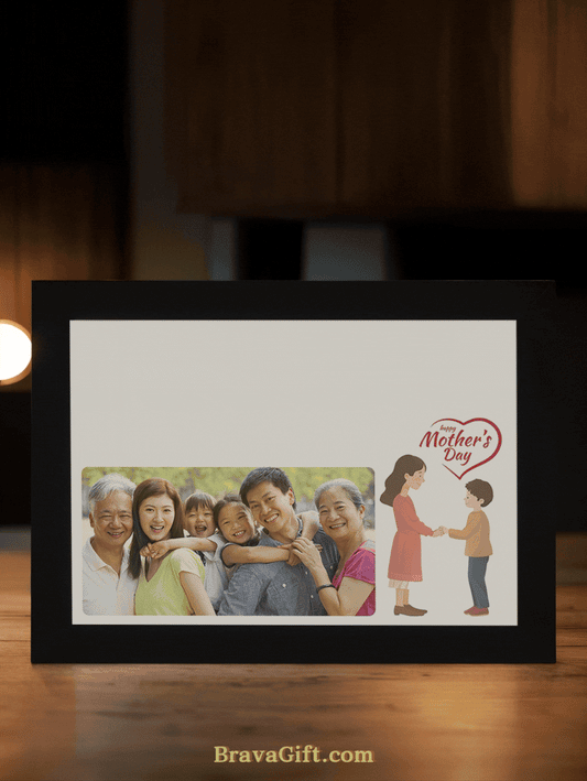 Mother's Day Flower Family Photo Light Frame