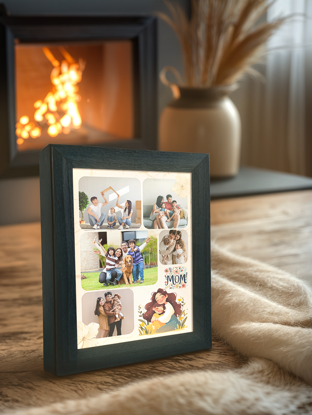 Mother's Day Surprise Sketch Photo Light Frame