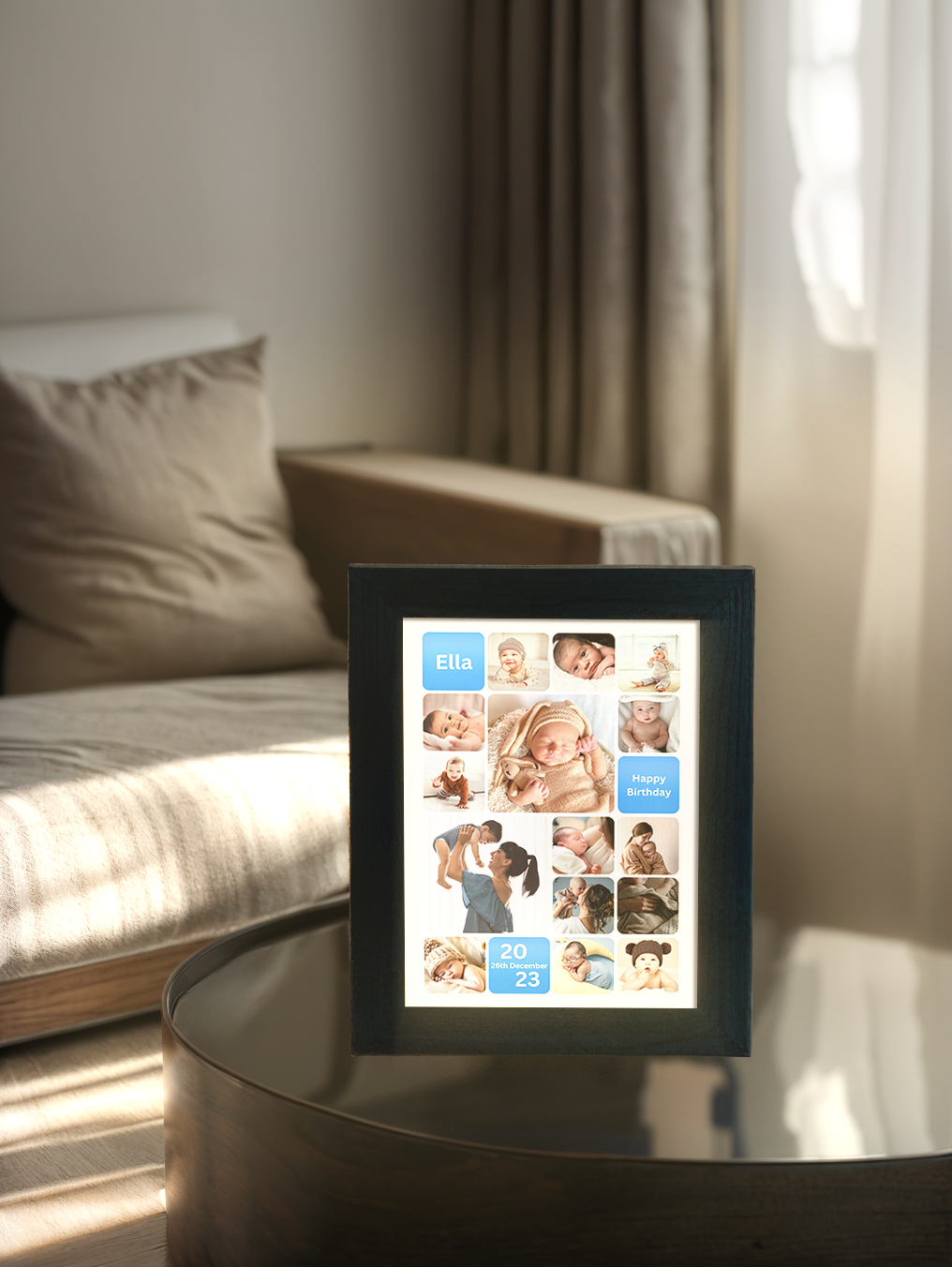 Multiple Memories Birthday Photo Light Frame