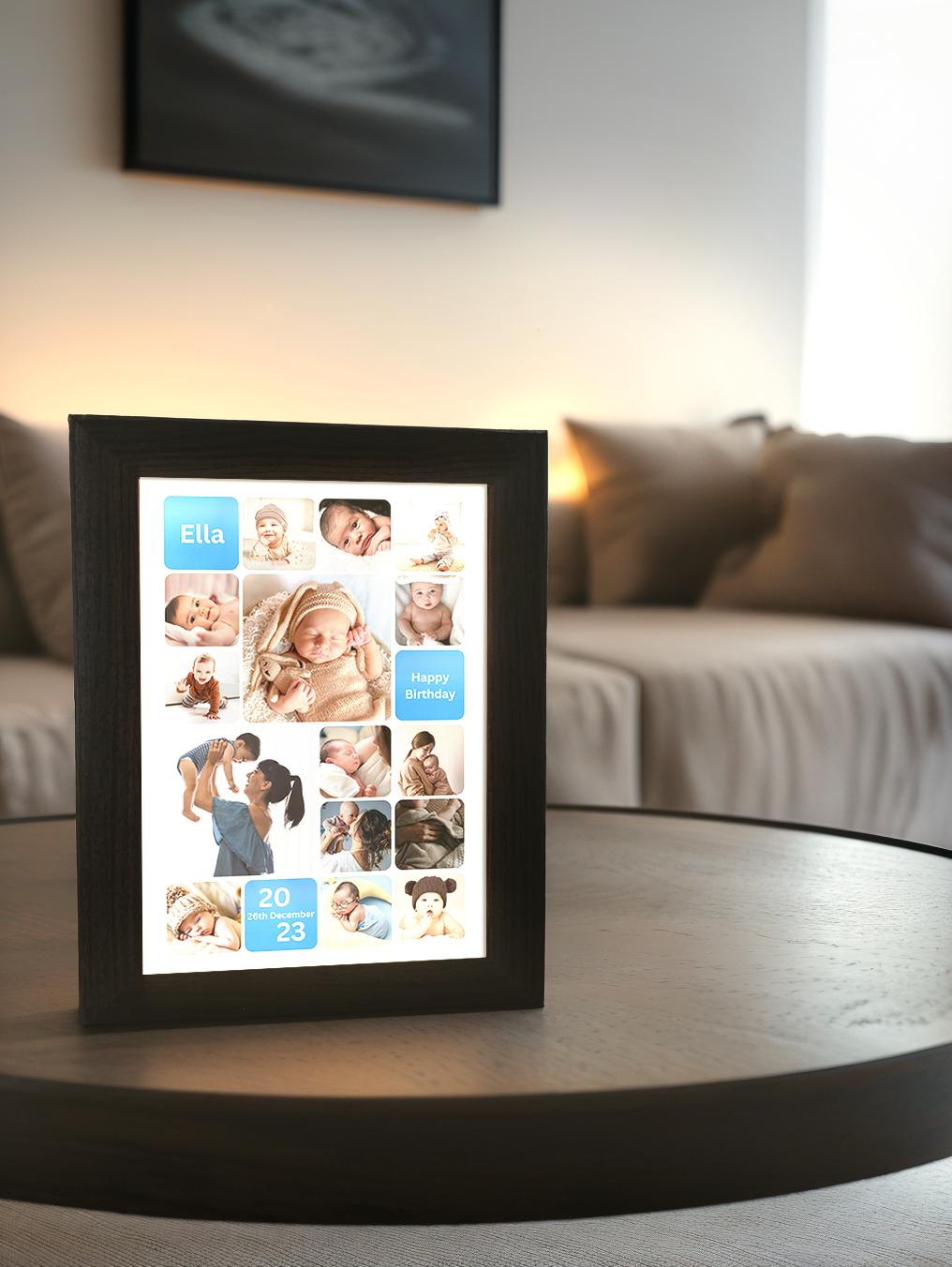 Multiple Memories Birthday Photo Light Frame