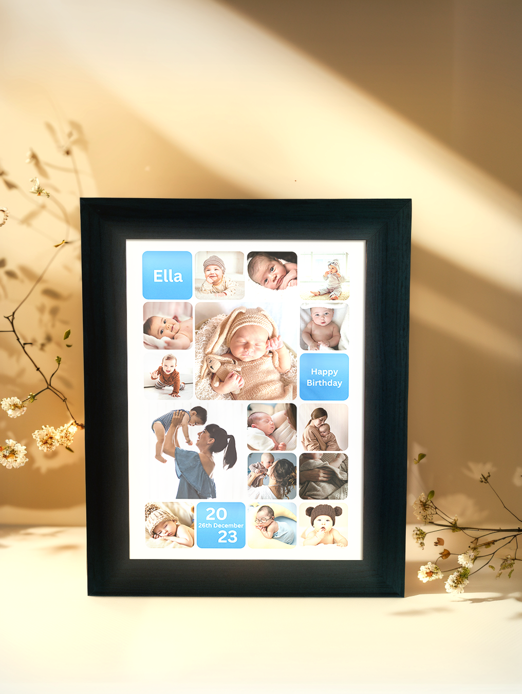 Multiple Memories Birthday Photo Light Frame