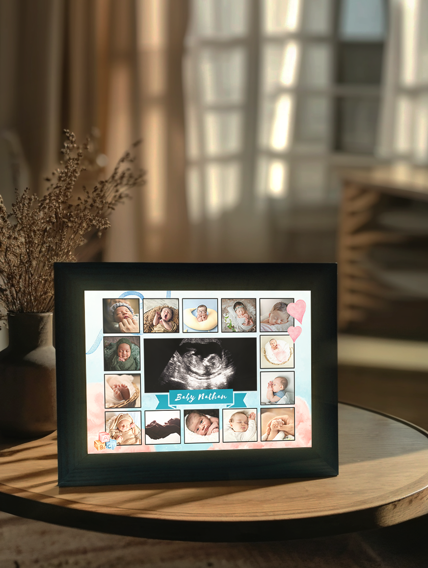 New Born Baby Photo Light Frame