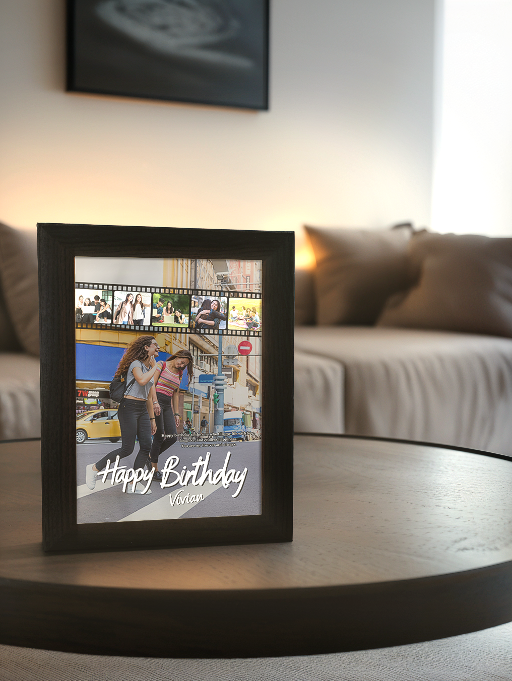 Perfect Friendship Birthday Photo Light Frame