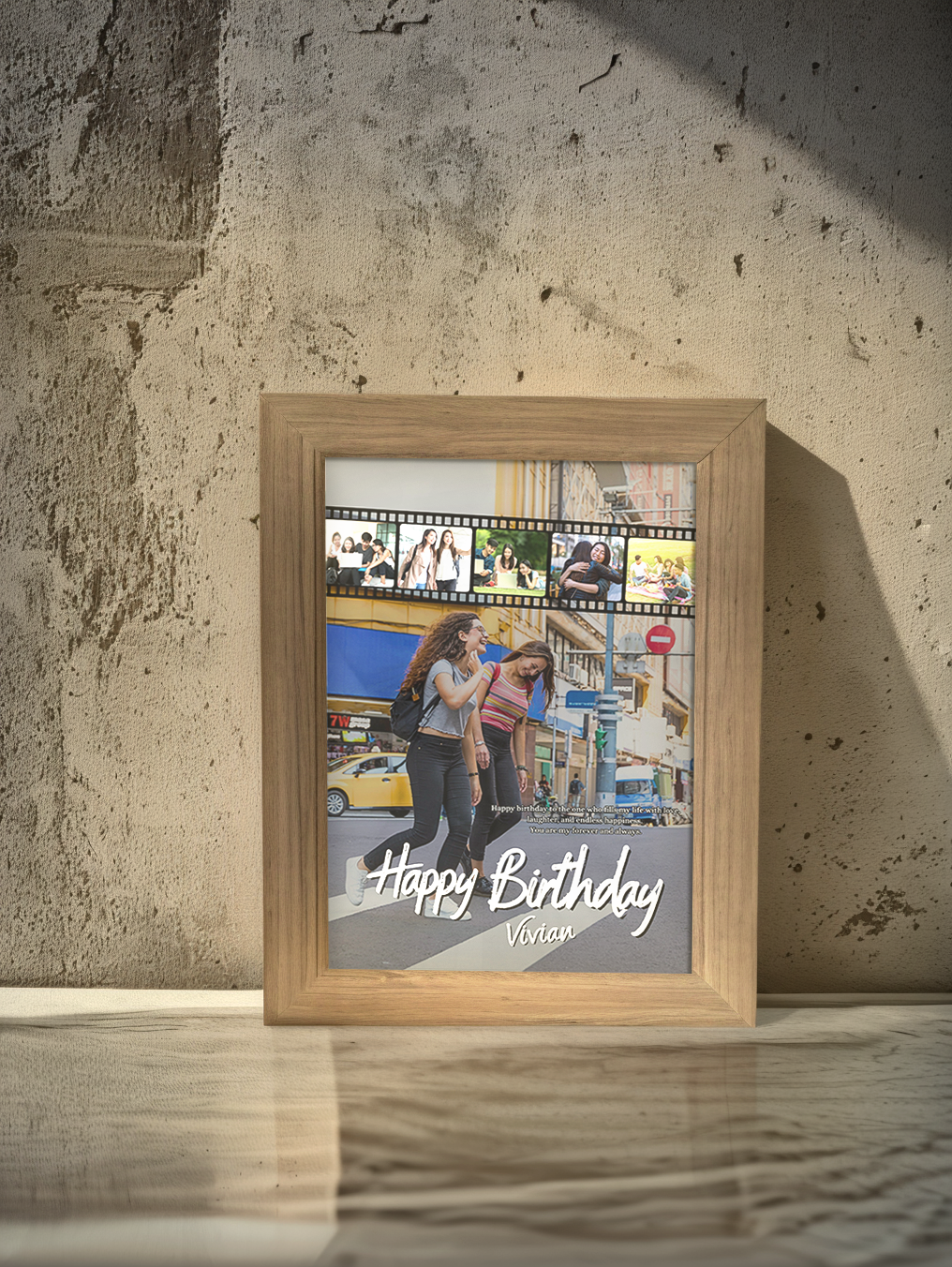 Perfect Friendship Birthday Photo Light Frame