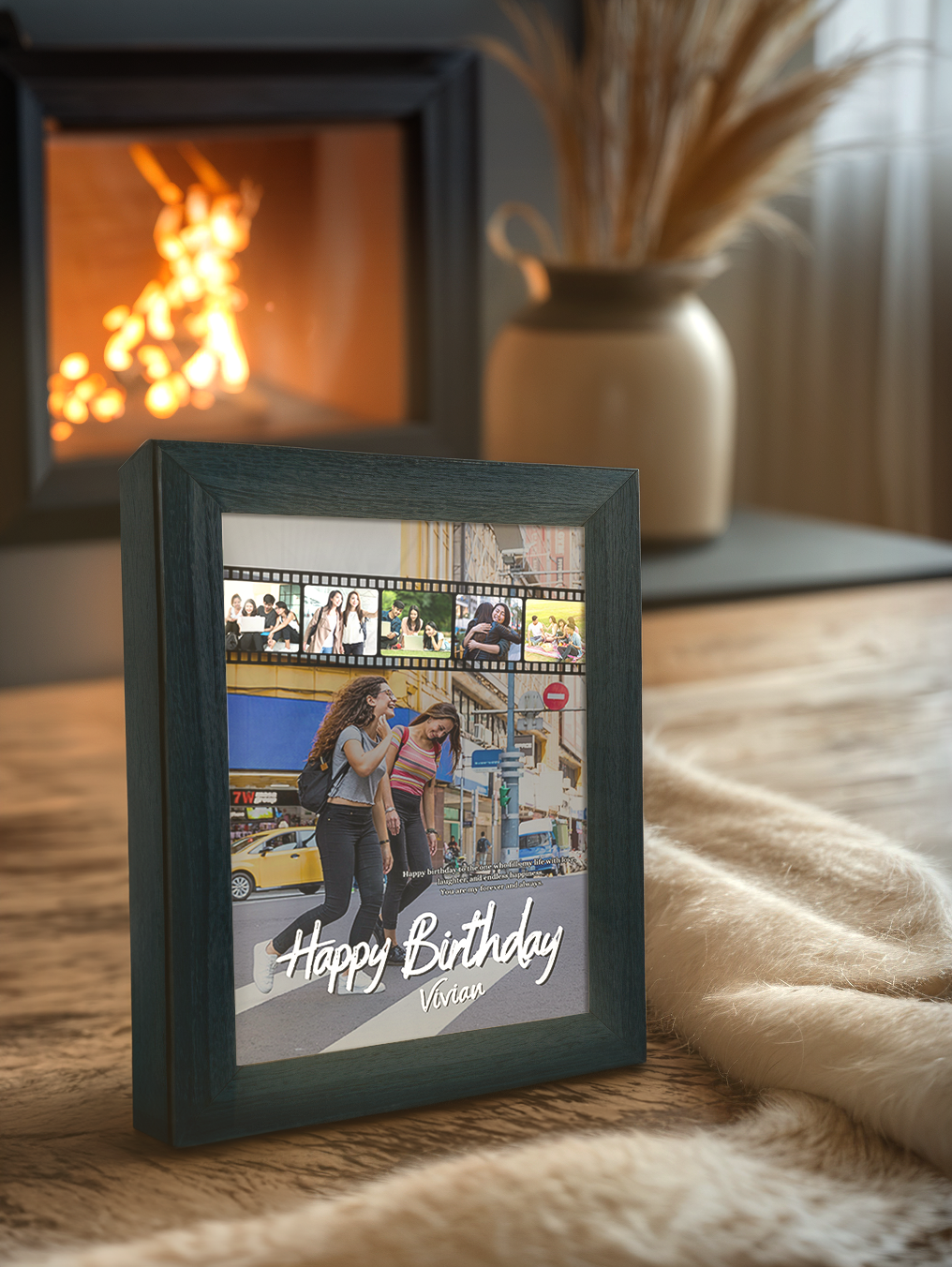 Perfect Friendship Birthday Photo Light Frame