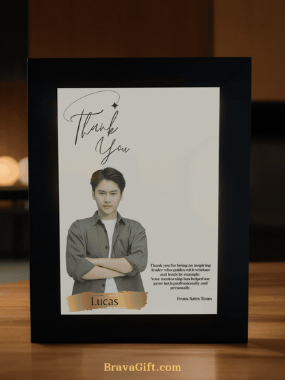 Personalised Boss Gift Photo Light Frame