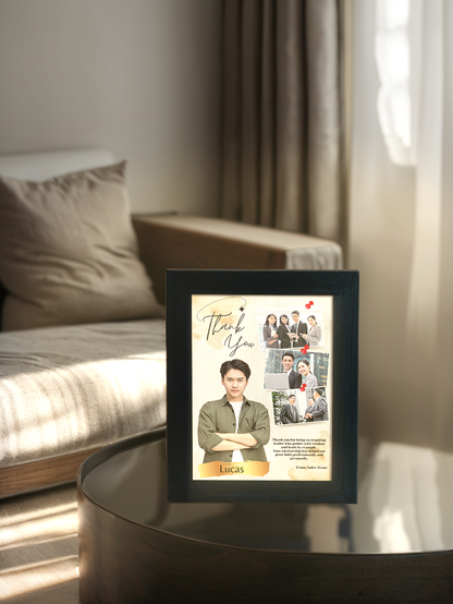 Personalised Boss Gift Photo Light Frame