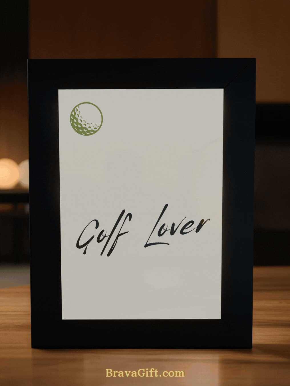 Personalized Golf Club Member Photo Light Frame