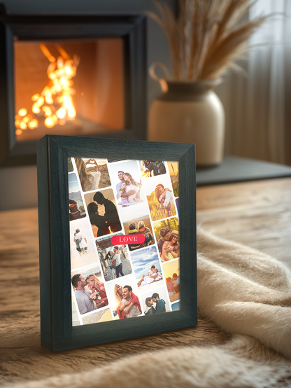 Personalized Love Multi-Photo Light Frame