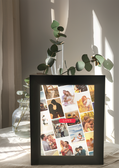 Personalized Love Multi-Photo Light Frame