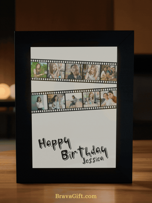 Personalized Perfect Panda Birthday Photo Light Frame