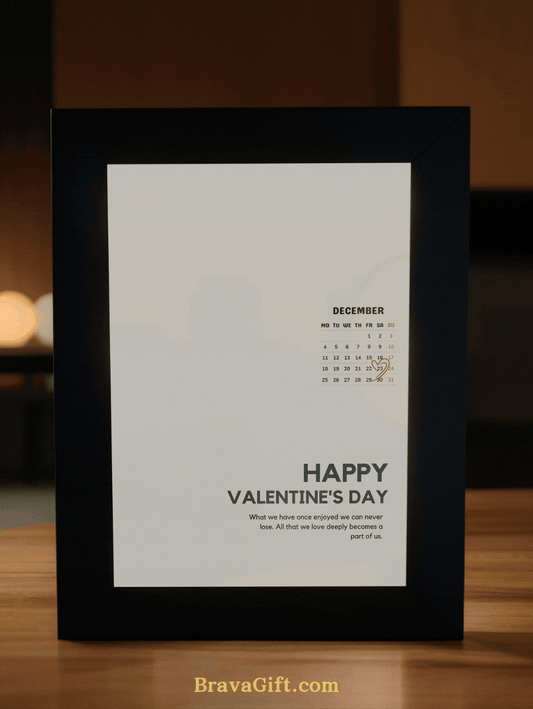 Romantic Happy Anniversary Couple Photo Light Frame