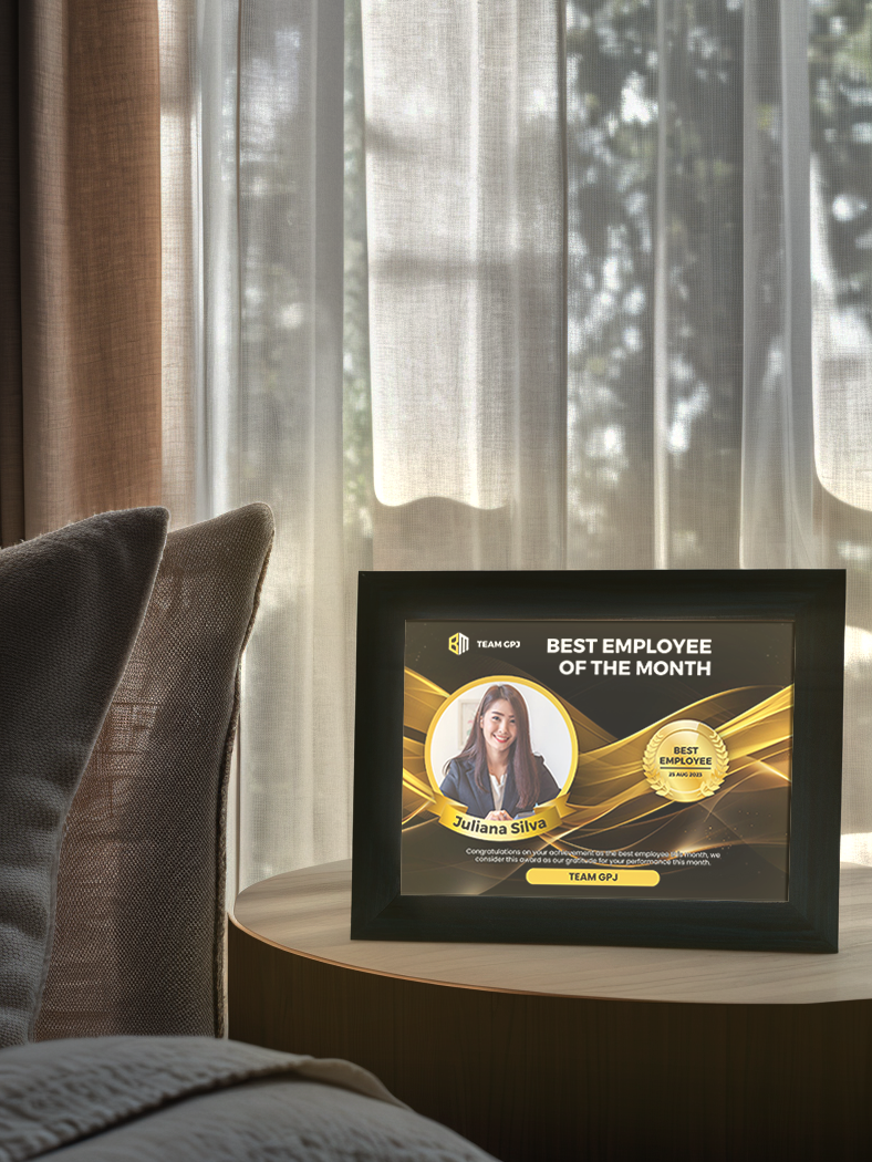 Sales Champion Award Achievement Photo Light Frame