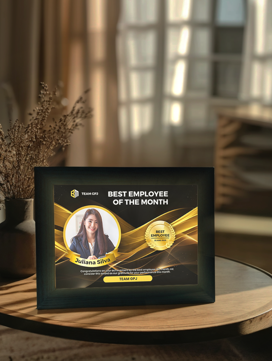 Sales Champion Award Achievement Photo Light Frame