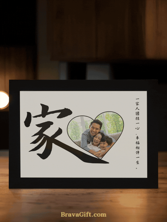 Traditional Home Family Photo Light Frame
