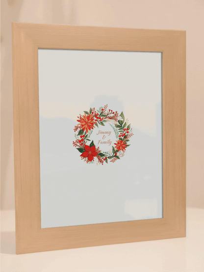 Christmas Gift Joy Photo Light Frame