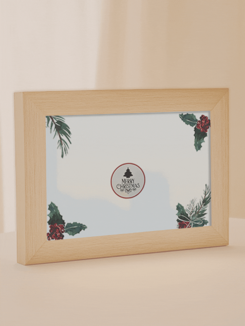 Christmas Gift Present Romantic Couple Photo Light Frame