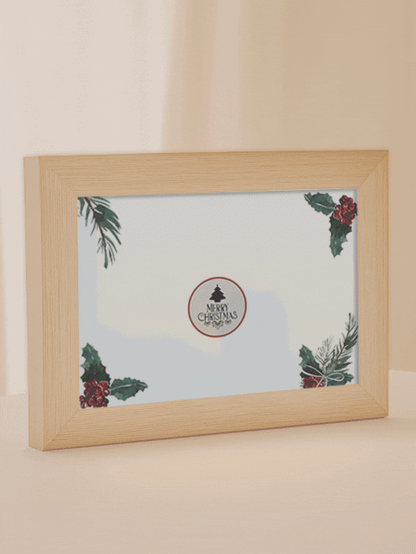 Christmas Gift Present Romantic Couple Photo Light Frame