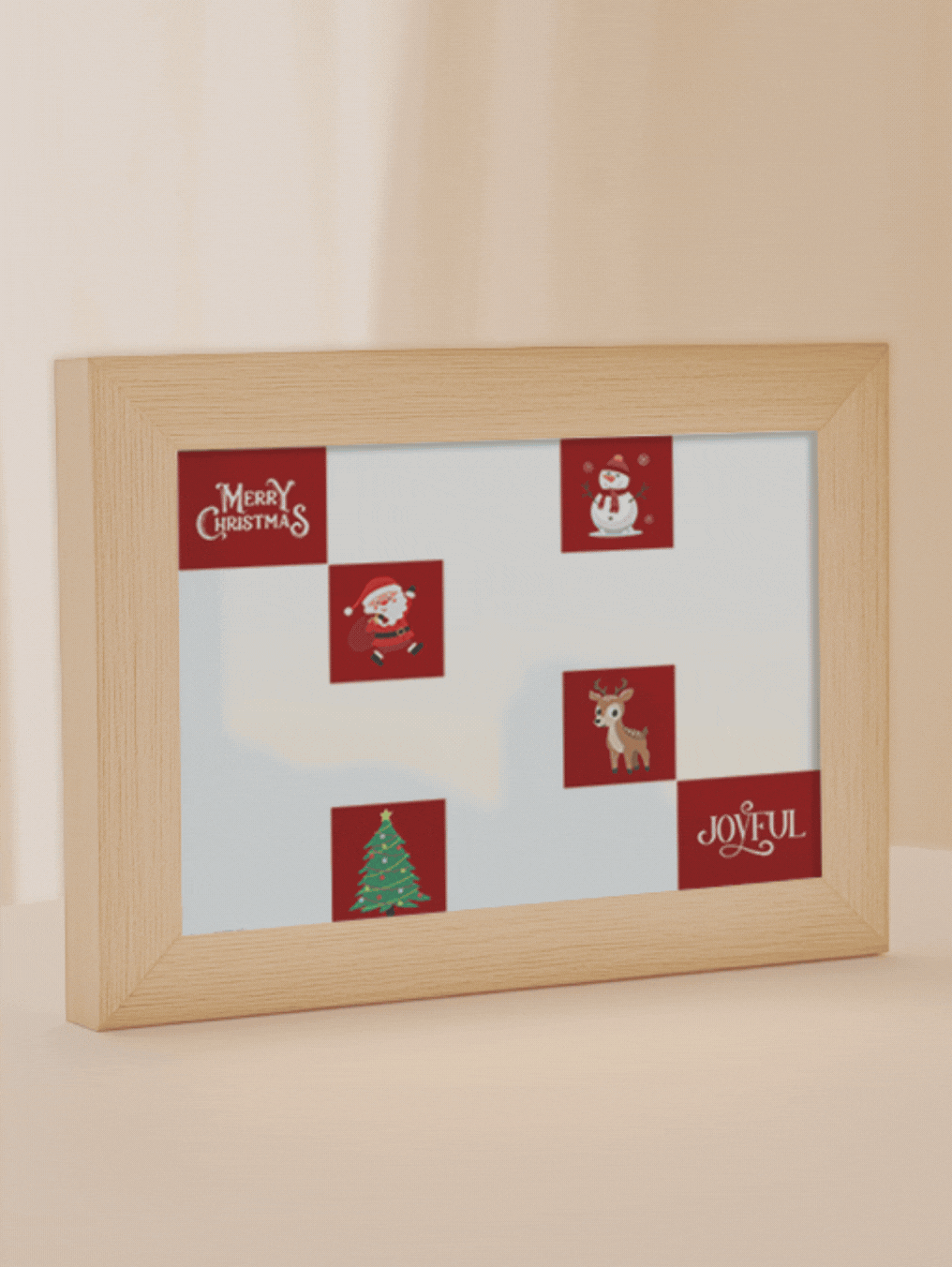 Christmas Gift More Joyful Present Photo Light Frame