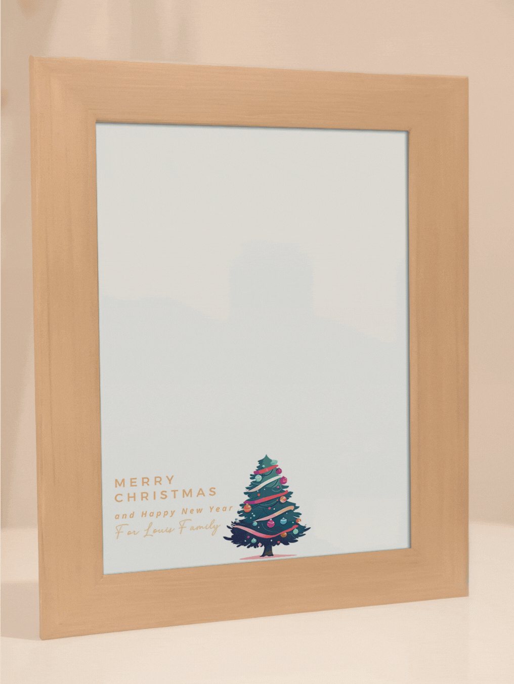 Christmas Gift Surprise Christmas Tree Photo Light Frame