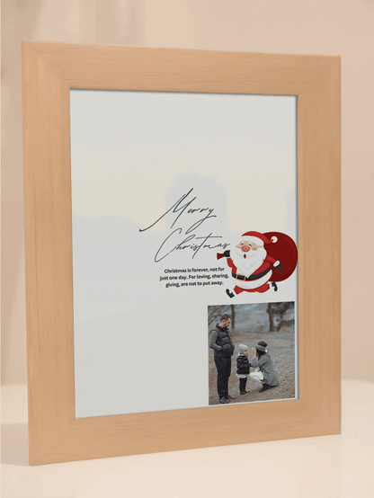 Christmas Gift Santa Claus Photo Light Frame