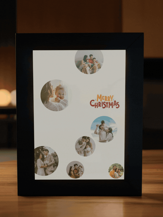 Christmas Gift Warm Christmas Tree Family Photo Light Frame