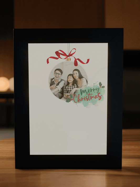 Christmas Gift Cute Christmas Ornament Photo Light Frame