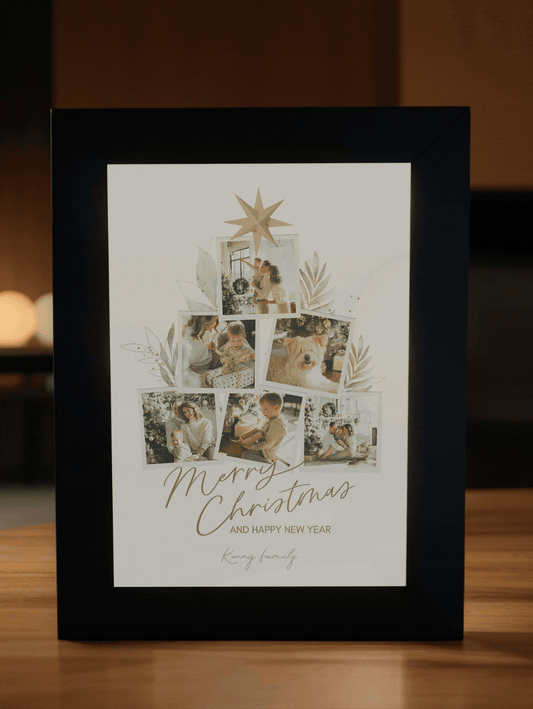 Christmas Gift Warmth Christmas Tree Photo Light Frame