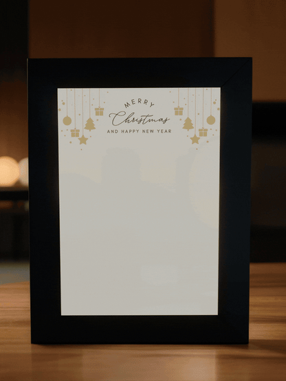 Christmas Gift Lovely Couple Photo Light Frame