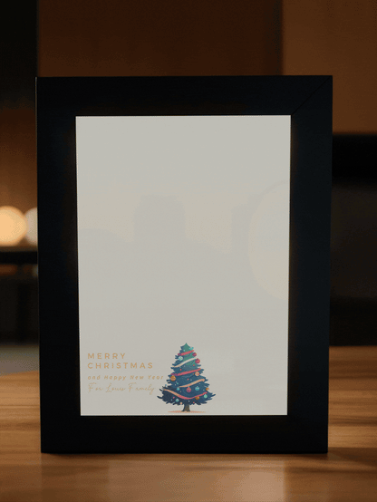 Christmas Gift Surprise Christmas Tree Photo Light Frame
