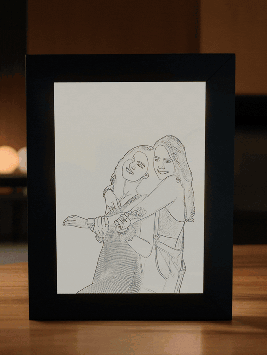 Sketch Photo Art Photo Light Frame