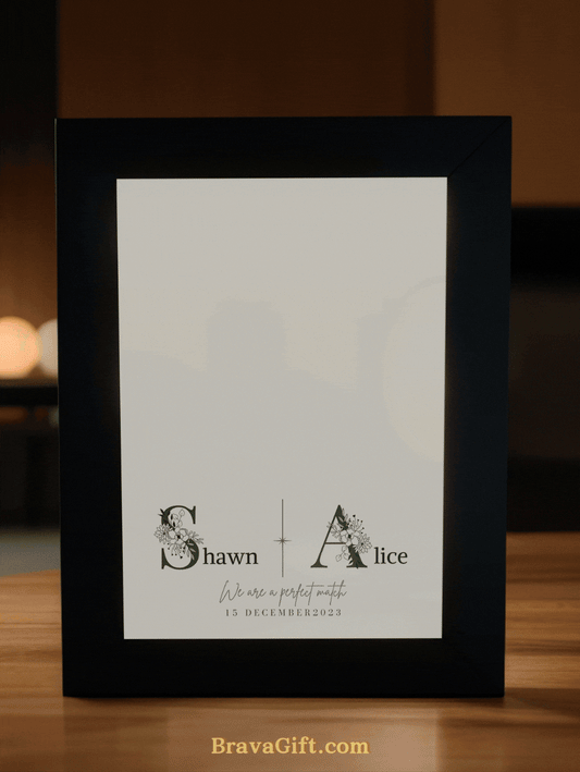 Wedding Invitation Destiny Love Photo Light Frame