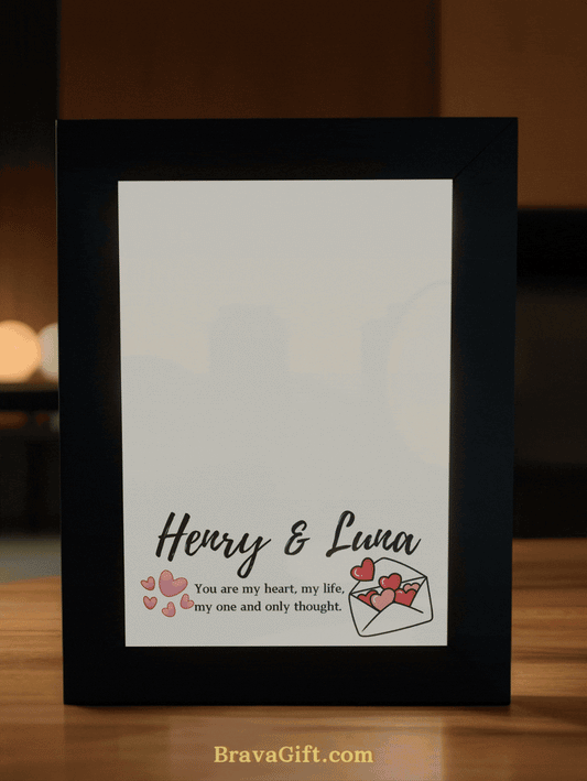 You Are My Heart Photo Light Frame