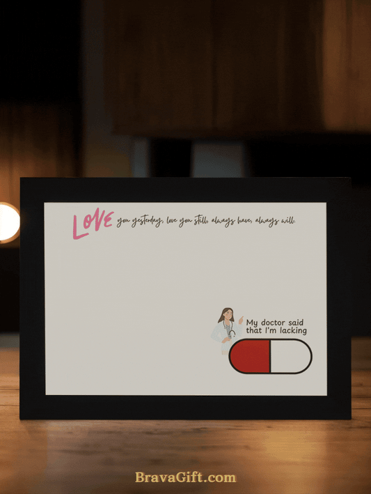 You Are My Vitamin Couple Photo Light Frame