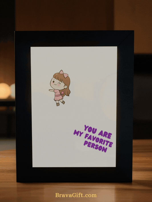 You are my Favorite Person Photo Light Frame